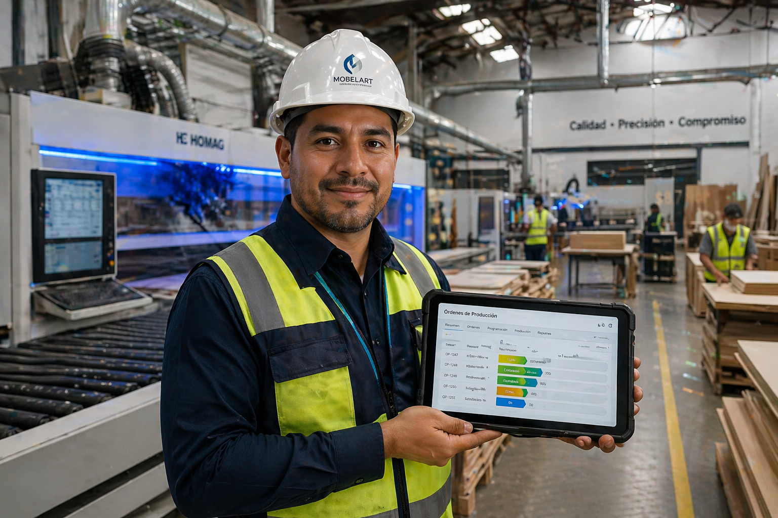 Dashboard de producci&oacute;n en planta de manufactura