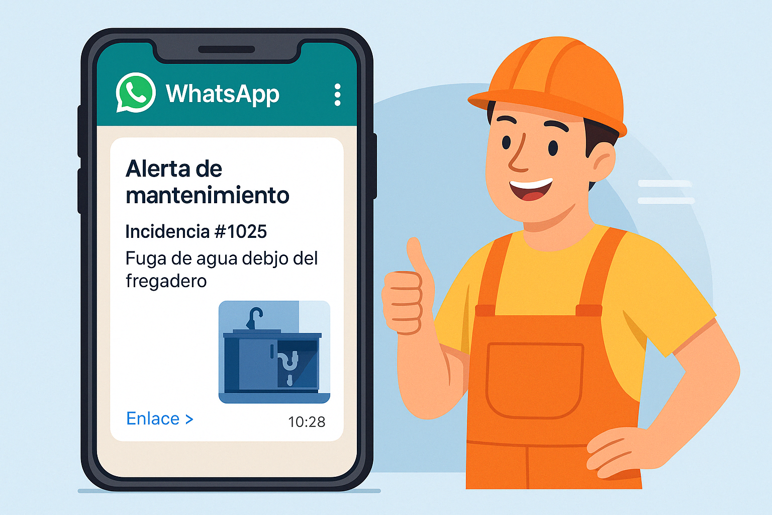 Notificación por WhatsApp